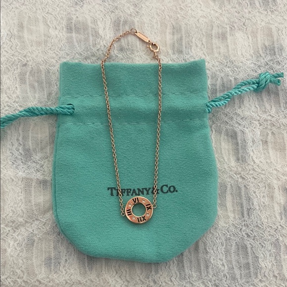 Tiffany & Co. Diamond Atlas Pierced Bracelet 18K Rose Gold